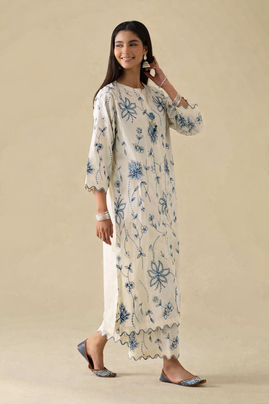 2 Piece - Embroidered Suit - KFE26-66