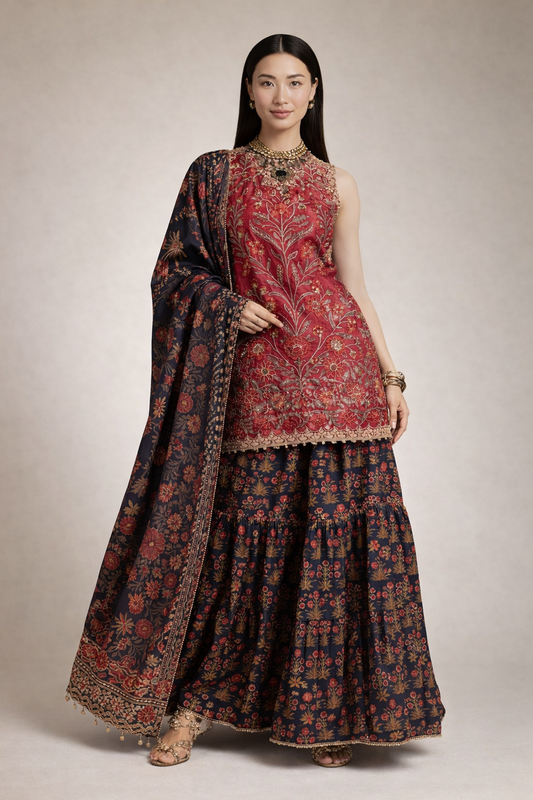 Three-Piece Silk Set