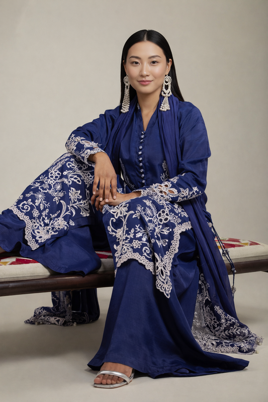 3-Piece Embroidered Suit