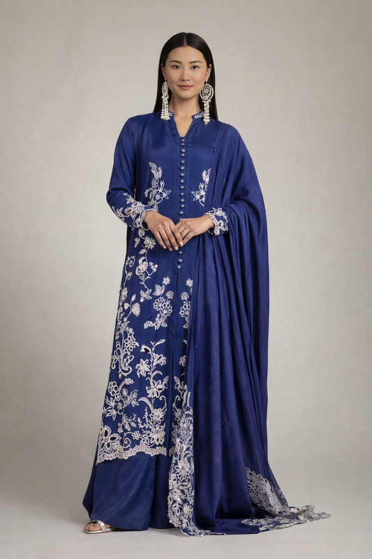 3-Piece Embroidered Suit