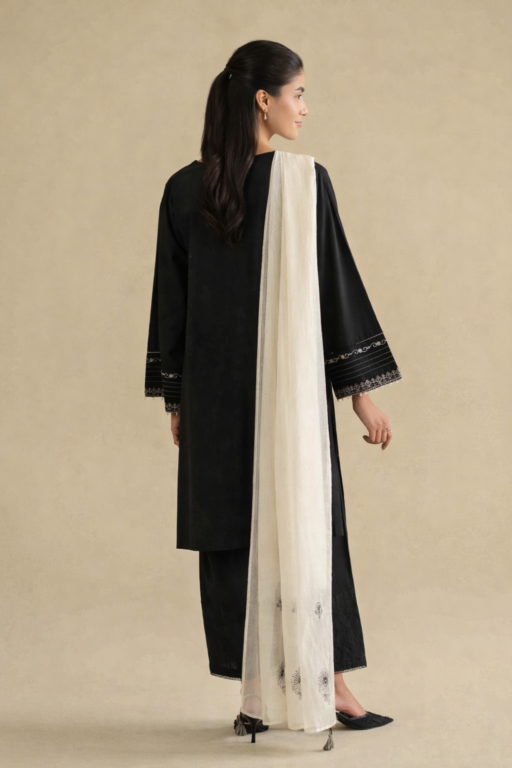 3 Piece - Embroidered Suit - KFE26-84