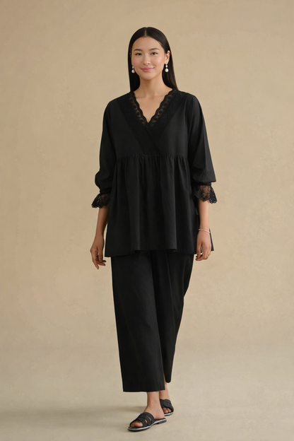 2 Piece - Embroidered Loungewear - KLS26-05