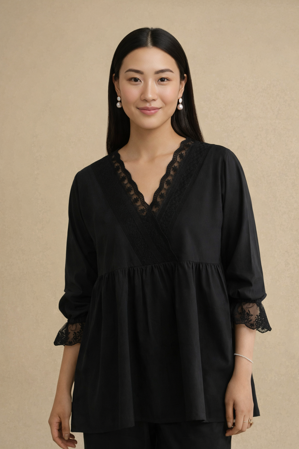 2 Piece - Embroidered Loungewear - KLS26-05