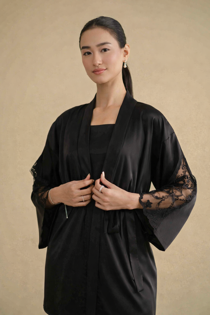 3 Piece - Embroidered Loungewear - KLS26-10