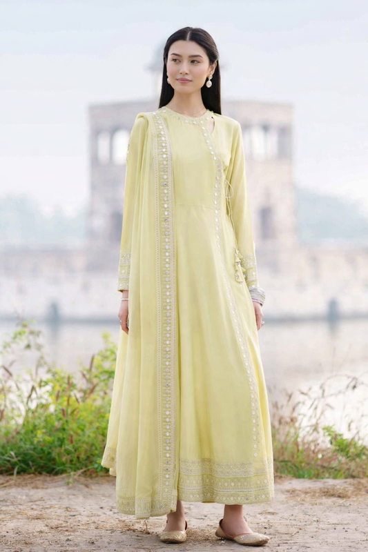 2 Piece - Embroidered Suit - KFE26-25