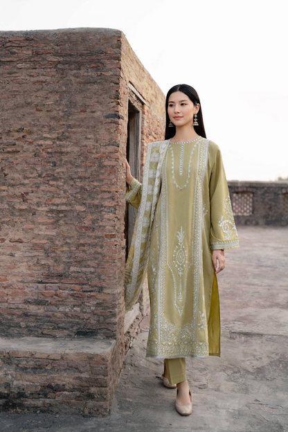 3 Piece - Embroidered Suit - PE26-314