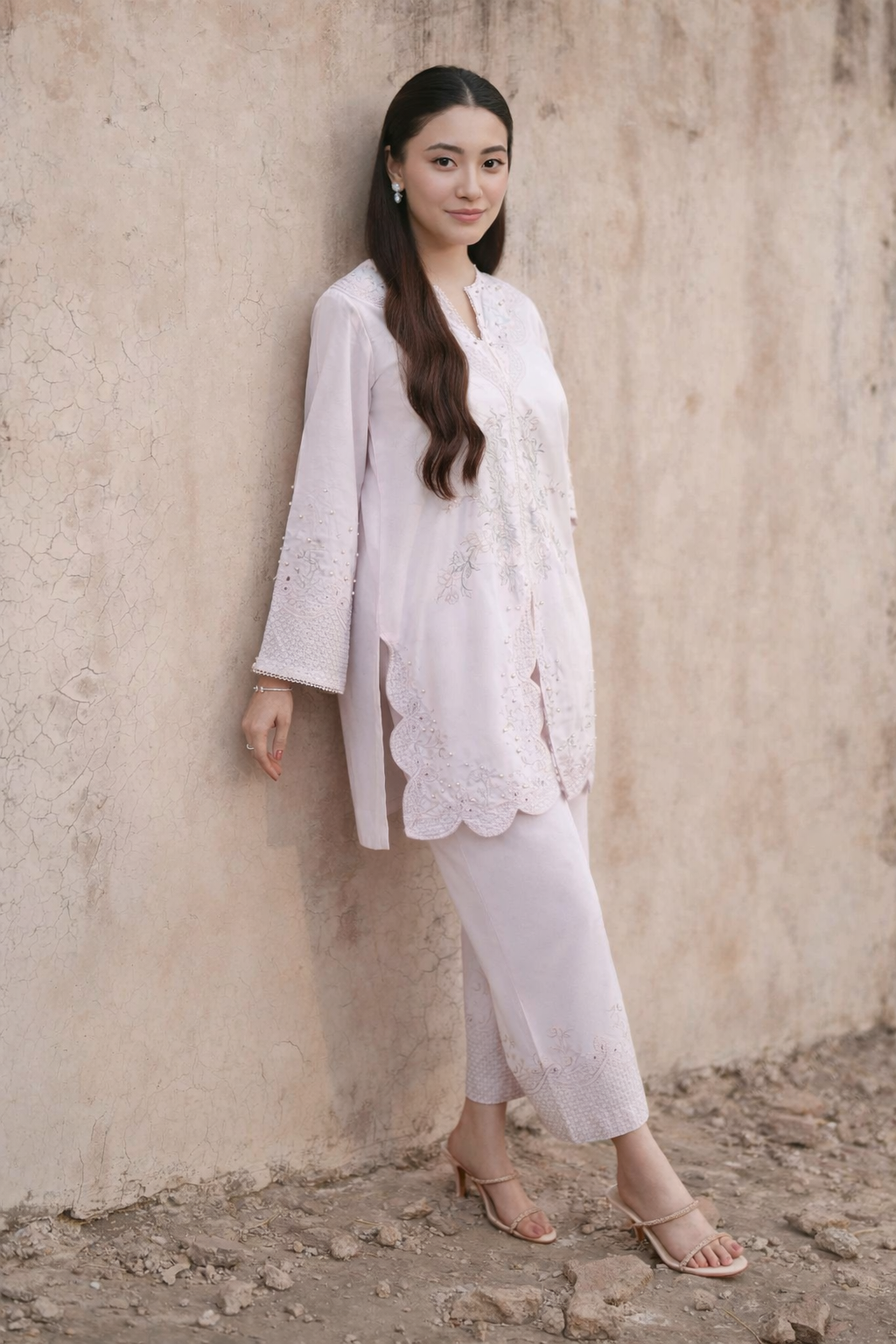 2 Piece - Embroidered Suit - KFE26-46
