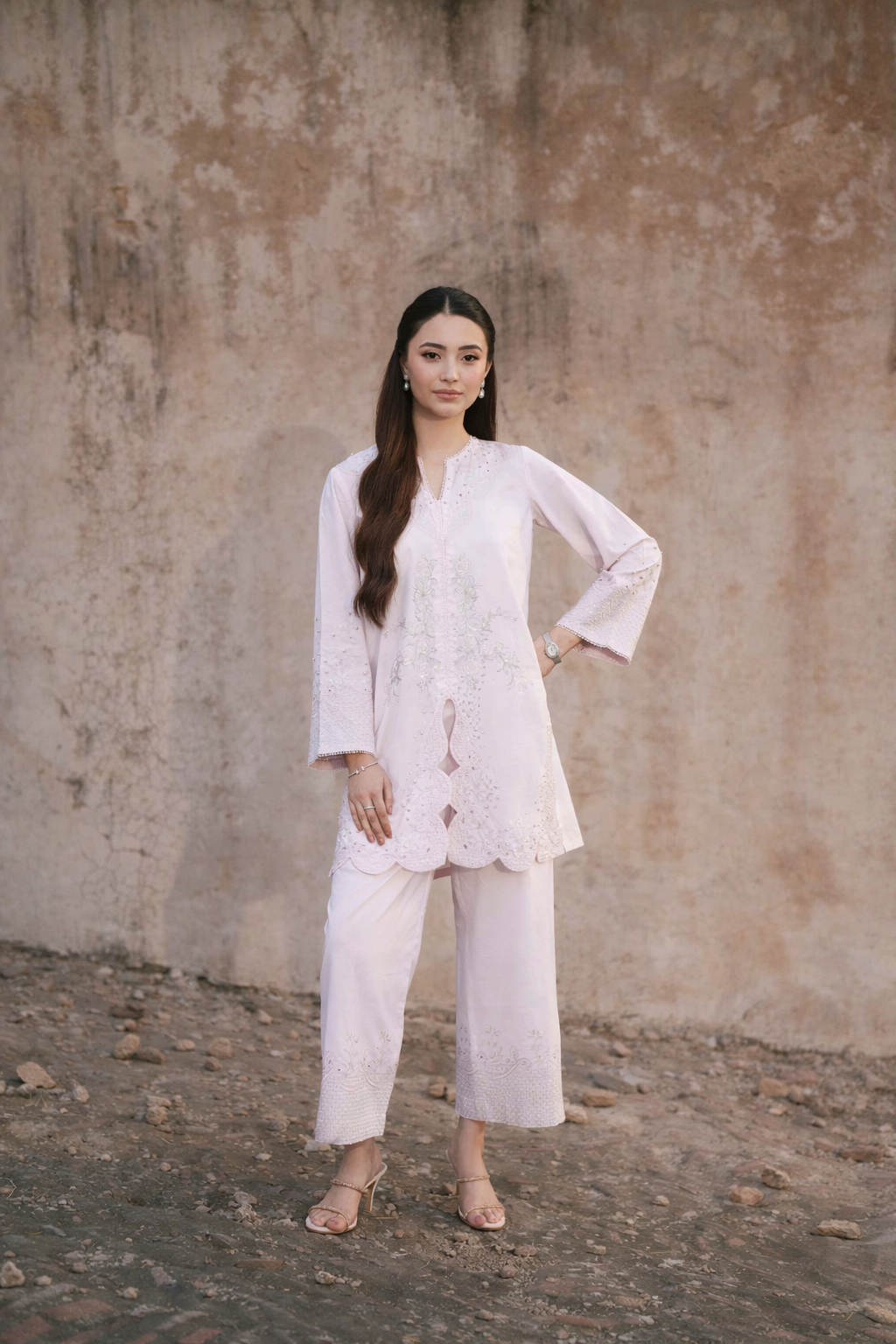 2 Piece - Embroidered Suit - KFE26-46