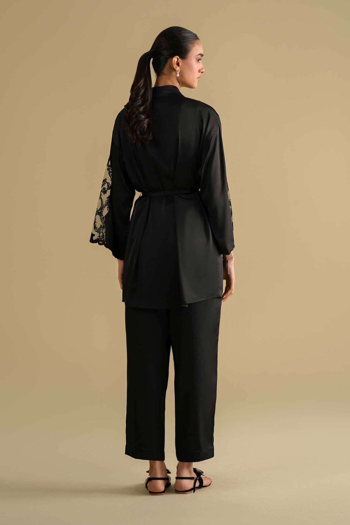 3 Piece - Embroidered Loungewear - KLS26-10