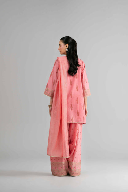 3 Piece - Printed Embroidered Suit - PMD26-42 M