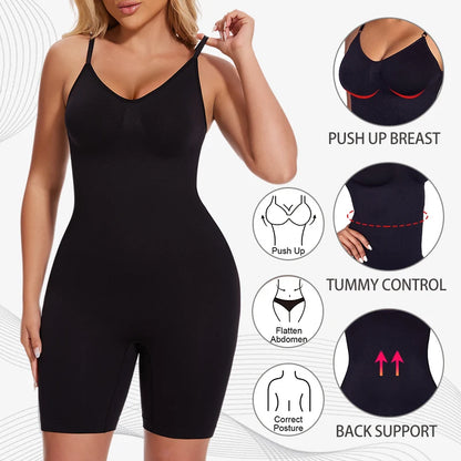 Women Full Body Shaper Bodysuit Tummy Control Waist Trainer Butt Lifter Shapewear Tank Top